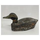 Antique Hollow-Body American Black Duck Decoy