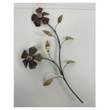 MCM Mixed-Metal Floral Wall Sculpture