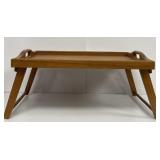 Mid-Century Modern Teak Folding Bed Tray -