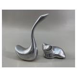 Hoselton Sculptures: Goose & Bear