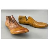2 Antique Wood Cobbler Shoe Forms, Leader-11-64