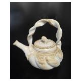 Hand-Carved Studio Pottery Teapot