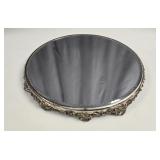 Vintage Silver-Plated Mirrored Plateau