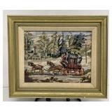 Framed Petit Point and Quart Point, Hunting