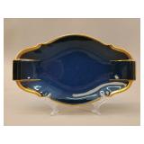 Carlton Ware Art Deco Cobalt Luster Serving Dish