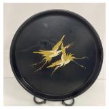 Circular Platter in the Makie Japanese Style