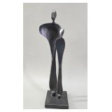 Kramer 'Quiet Encounter' Hand-Forged Sculpture