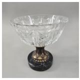 Cut Crystal Centerpiece Bowl vtg