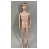 Early 1960's Mattel Ken Doll ' Brown Molded Hair'