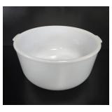 Glasbake for Sunbeam Milk Glass Mixing Bowl vtg