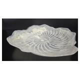 Murano Style Opalescent Swirl Glass Bowl
