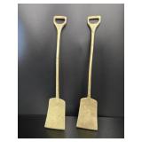 Pair of Vintage Brass Novelty Shovel Spoons