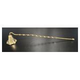 Brass Barley Twist Candle Snuffer vtg