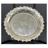 Silverplated Wine Coasters with Grapes