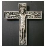 Denis Fernand Py - metal crucifix with marks Art