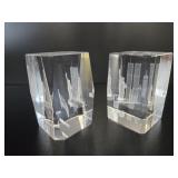 Laser-Etched NYC Crystal Paperweights