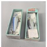 2 vtg Rapala Wobbler Kelluva Fishing Lures