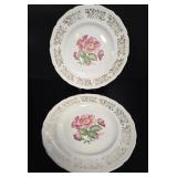 Pair of Royal Abbey Staffordshire Dinner Plates