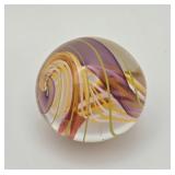 Rare Signed ' Francis Coupal' Art Glass Marble