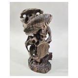 Guayacan Hand-Carved Marine Scene