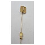 Gold Filled Steinberg Grocery Store Stick Pin vtg