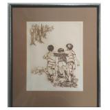 'The Three of Us' Etching Sue Rusk 29/30