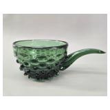 Empoli Hobnail Glass Green Napper vtg