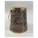 1950s Majestic Lace Lucite & Brass Bucket Bag