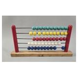 Handcrafted Wooden Abacus vtg