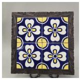 Dal-Tile Mexico Ceramic Trivet vtg