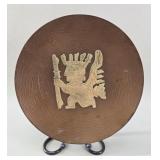 Peruvian Copper & Brass 'Vichy' Folk Art Plate