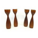 Set of 4 MCM Scandinavian Modern Tulip Tapered &