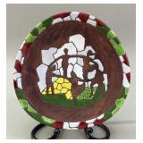 Kelamos Israel Hand-Painted Studio Pottery Plate