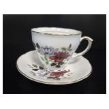 Duchess Bone China Floral Teacup & Saucer