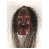 J.Thomas Iroquois Carved 'Whistler' Mask