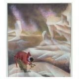 Lise Garant Enamel on Copper Arctic Landscape