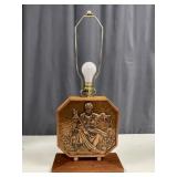 Signed 1940s Albert Gilles ï¿½Lady Justiceï¿½ Lamp