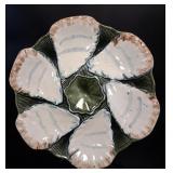 Antique Continental Porcelain Oyster Plate