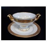 Antique Rosenthal Empire Gilded Porcelain Cavia