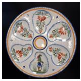 Antique Henriot Quimper Oyster Plate
