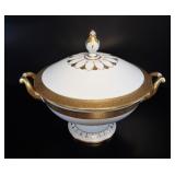 Antique Rosenthal Empire Gilded Porcelain Turee