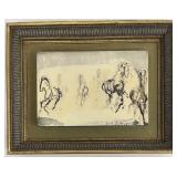 Gladis Axler (Cdn 1928-2011) Wild Horses Painting