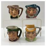 Artone Miniature Toby Jugs Set (4)