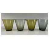 4 1960s Kaj Franck Nuutajarvi 'Kartio' Glasses set