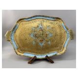Vintage Florentine Gilt Wood Serving Tray
