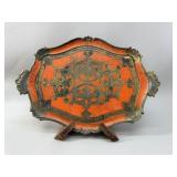 Vintage Italian Florentine Gilt Wood Tray