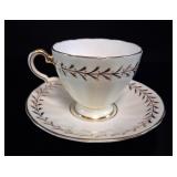 Copeland Grosvenor China Gilt Teacup & Saucer
