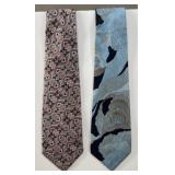 2 Vintage Lanvin Paris Men's Ties