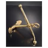 Brass Nautical Anchor Paperweight vtg