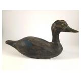 Early 20th Century Hand-Carved Wooden Duck Decoy